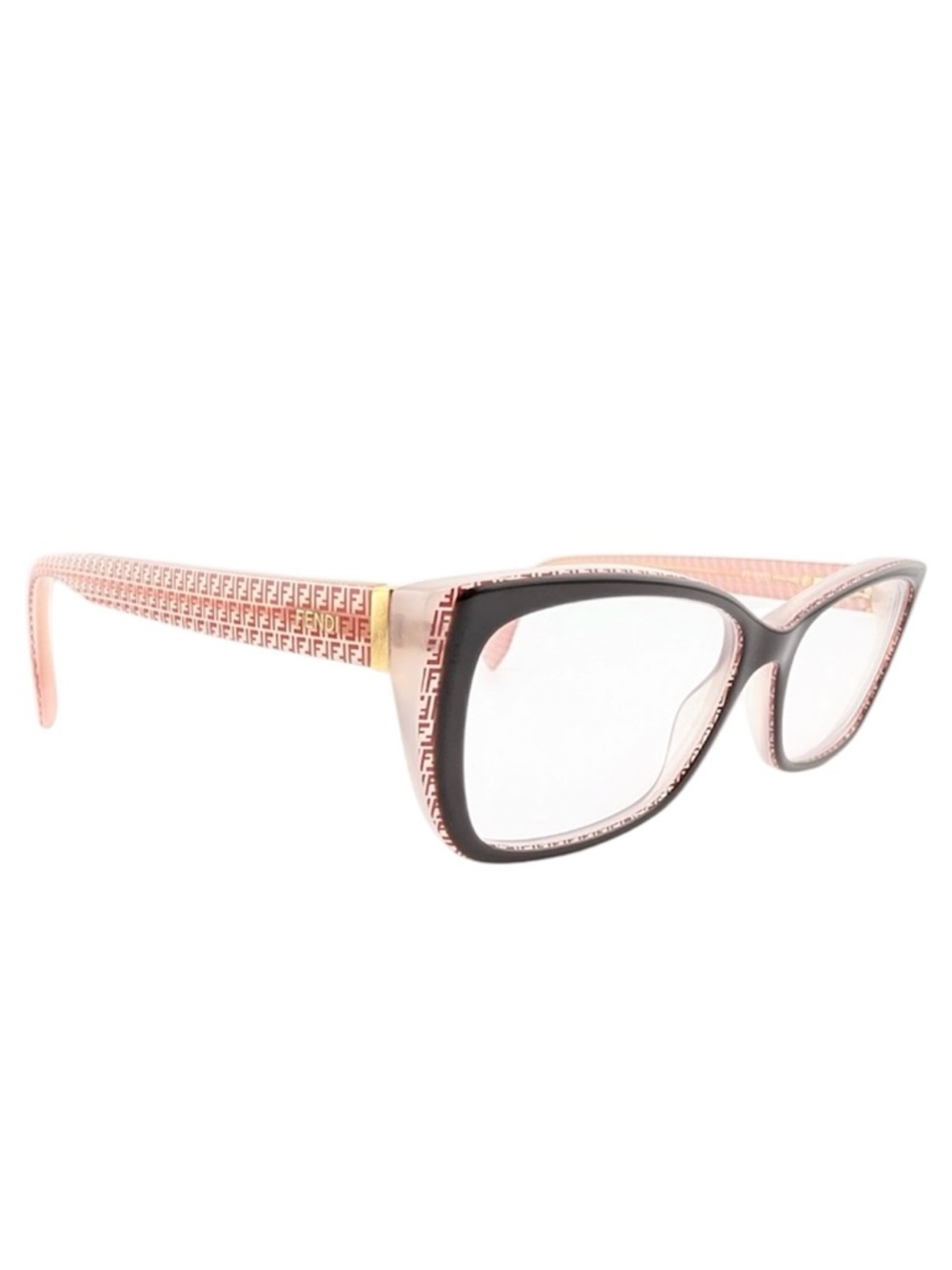 Fendi FF Monogram Prescription Rectangle Cat Eye Glasses Frames FF0003 7PH ITALY - Picture 3 of 16